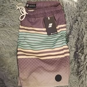 Surf Mentality Men’s Quick Dry Lined Swim Trunks